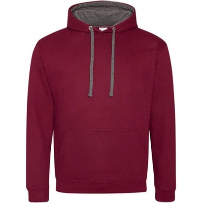 Just Hoods Unisex mikina s kapucňou JH003 Burgundy