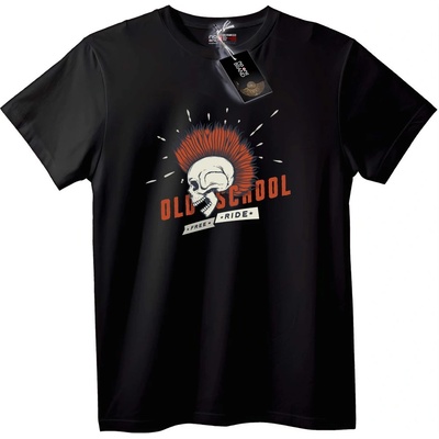 NOONEBRAND Тениска стар череп - 2XL, Black