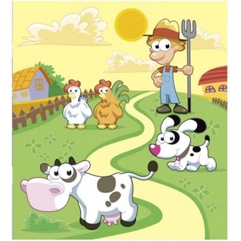 DIMEX ART s. r. o Флизелинов фототапет селскостопански животни 225 x 250 см