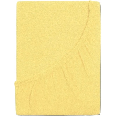 B.E.S. Froté prostěradlo Ideal žluté 90x200