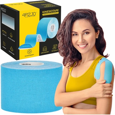 4FIZJO Kinesio tejpovacia páska svetlo modrý 5 cm x 5 m