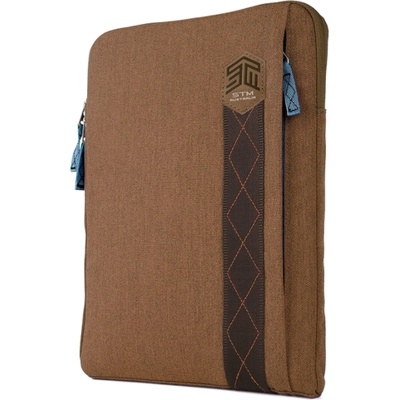 STM Дизайнерски ударо и водоустойчив калъф за iPad Pro 12.9 (2018), iPad Pro 12.9 (2020), iPad Pro 12.9 (2021), MacBook Air 11, MacBook 12, преносими компютри и таблети до 12.9 инча - STM Ridge Sleeve (кафяв) (stm-214-150K-10)