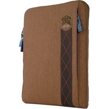 STM Дизайнерски ударо и водоустойчив калъф за iPad Pro 12.9 (2018), iPad Pro 12.9 (2020), iPad Pro 12.9 (2021), MacBook Air 11, MacBook 12, преносими компютри и таблети до 12.9 инча - STM Ridge Sleeve (кафяв) (stm-214-150K-10)