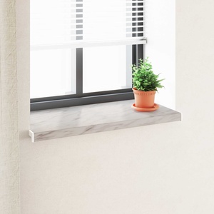 vidaXL Перваз за прозорец Мраморна текстура 80 x 45 x 4, 5 см ПВЦ (42047035)