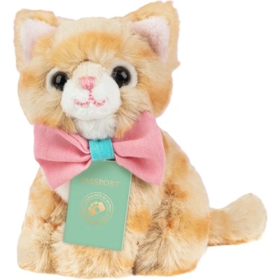 Studio Pets Плюшена играчка Studio Pets - Коте Томи с куфарче, паспорт и стикери, 8 cm (6530)