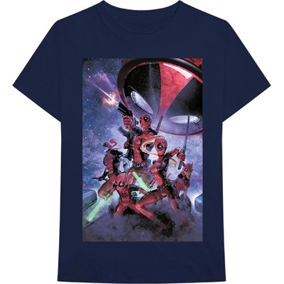 Marvel tričko Deadpool Family modré