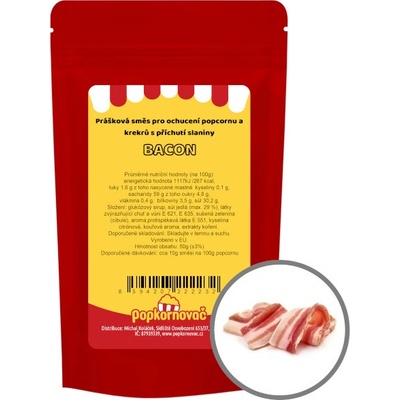 Popkornovač.cz Příchuť na popcorn Slanina 50 g – Zboží Dáma