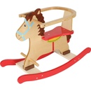 IKO Drevený hojdací koník s operadlom