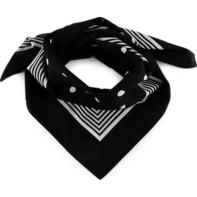 Stoklasa Bavlněný šátek s puntíky Etex 2 černá – Zbozi.Blesk.cz