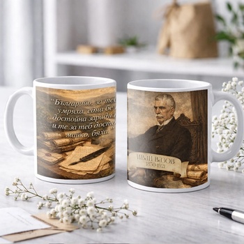 Art Gift Патриотична чаша Иван Вазов - подарък с кауза