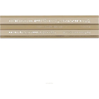 Image 1 of KOH-I-NOOR Линия Шаблон букви и цифри 2, 5 мм Koh-I-Noor 748002