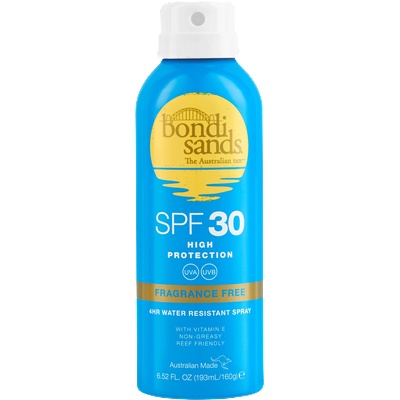 Bondi Sands Spf 30 Aerosol Mist Spray Fragrance Free Лосион за тяло 160gr