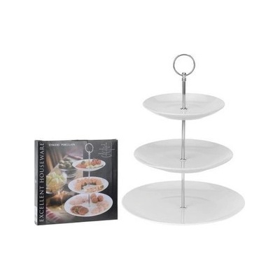 EXCELLENT Etažér trojposchodový porcelánový EXCELLENT KO-628900040