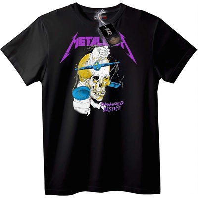 NOONEBRAND METALLICA Тениска Metal Увредена Справедливост - M, White