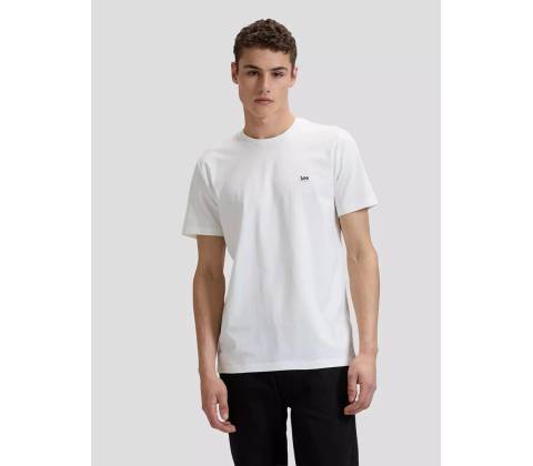 Lee Ss Patch Logo Tee White