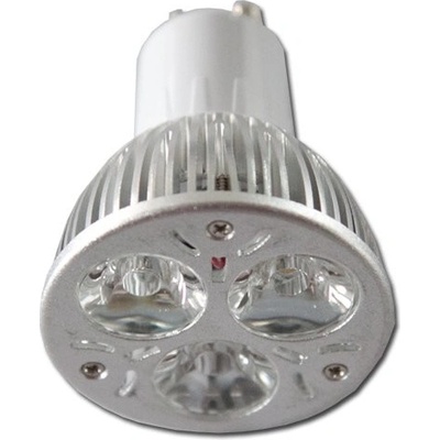 Max úsporná LED žiarovka GU10 3x1W 4000K čistá biela