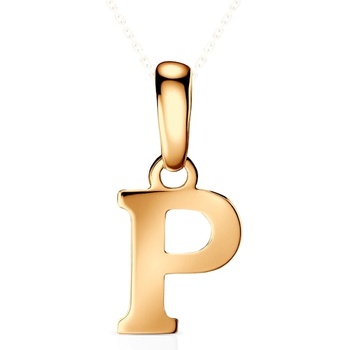SAVICKI Висулка с буква p savicki : злато