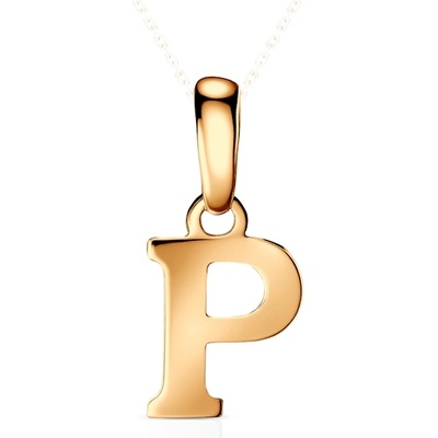 SAVICKI Висулка с буква p savicki : злато