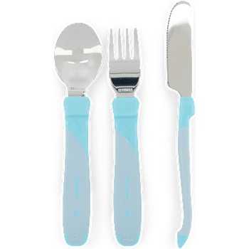 Виличка и лъжичка за хранене Twistshake Неръждаема стомана 1 (7350083122100)