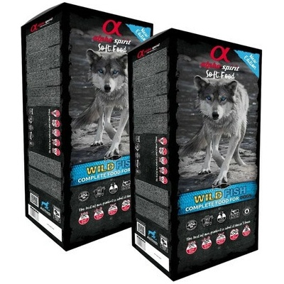 Alpha Spirit Kompletné mäkké Wild Fish 2 x 9 kg