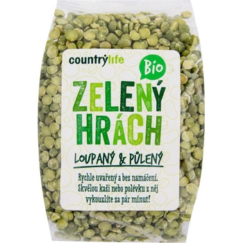 Country Life Hrach zelený polený bio 0,5 kg