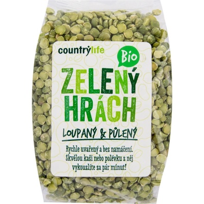 Country Life Hrach zelený polený bio 0,5 kg