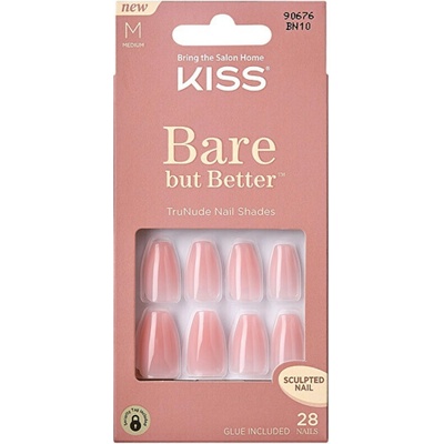 KISS Umělé nehty Bare-But-Better Nails Bare Nude 28 ks