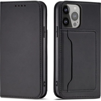Pouzdro na magnetické karty Samsung Galaxy S23 Ultra flip cover stojánek na peněženku černé
