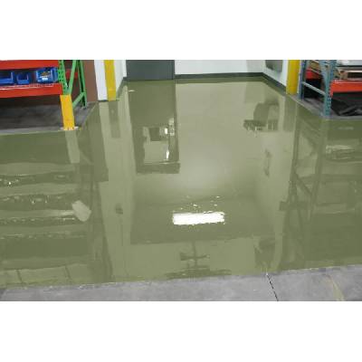 Epoxidová litá stěrka ROKOFLOOR® INDUSTRY RAL 7002 Olivová šedá 25KG set