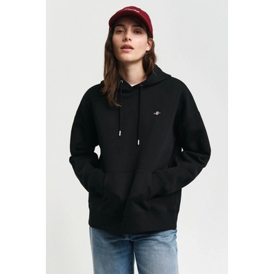 Gant Shield Hoodie čierna