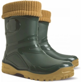 Demar Дамски гумени работни ботуши с топла стелка YOUNG 2 FUR, зелени (D0466)