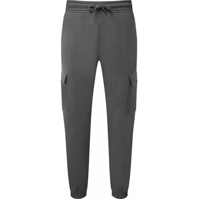 TriDri Unisex jogger kapsáčové tepláky šedá uhlová