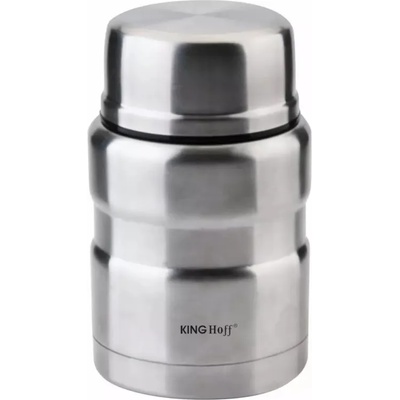 KINGHOFF Термос за храна Kinghoff KH 1457, 0.5 литра, Двойна стена, Лъжичка, Инокс, (9999KH1457) (9999KH1457)