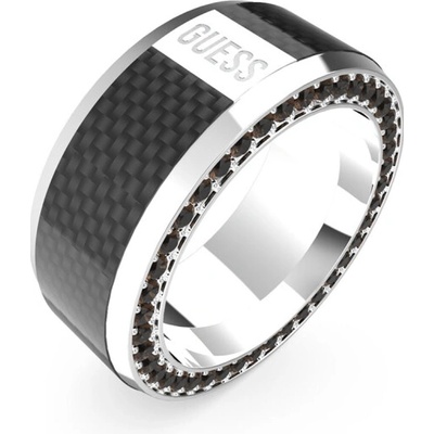 Guess prsteň s kryštálmi Racer Tag JUMR04041JWSTBK