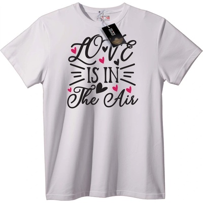 NOONEBRAND Тениска Любовта е във Въздуха - XS, White