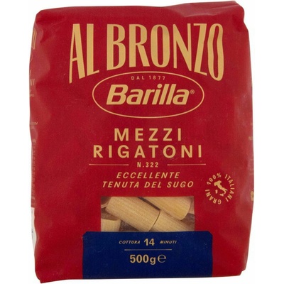 Barilla al Bronzo Mezzi Rigatoni No.322 0,5 kg