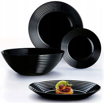 Luminarc Jedálenská súprava HARENA Black 19 ks