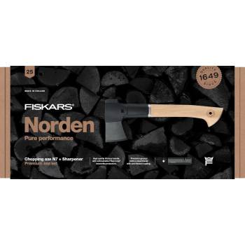Fiskars Подаръчен комплект: Брадва за къмпинг Norden N7 и точило Xsharp (FS 1051146)