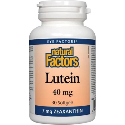 Natural Factors Lutein, 40 mg, 30 софтгел капсули, Natural Factors (1034 NF)