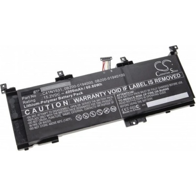 VHBW Батерия за Asus GL502 / G502 / FX502, C41N1531, 4000 mAh (888201808)