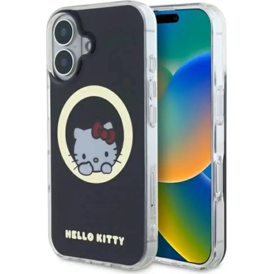 Hello kitty Калъф Hello Kitty IML Sweet Kitty Magsafe за iPhone 16 - черен (3666339337063)