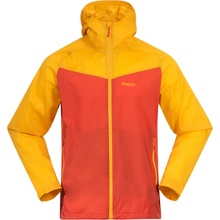 Bergans pánska bunda Microlight Jacket Brick/Light Golden Yellow