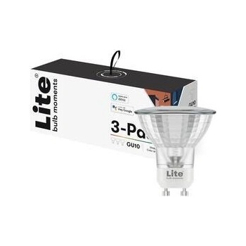 Lite Bulb Moments White and Color Ambience GU10 Google Home, Amazon Alexa , 3 ks