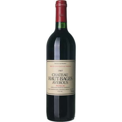 Château Haut-Bages Averous Pauillac suché červené 1987 0,75 l (holá láhev)