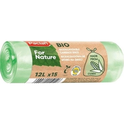 Paclan For Nature Kompostovateľné vrecia na BIO odpad 12l 14µ 15ks