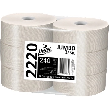 Linteo JUMBO BASIC 240 еднослоен сив рециклиран, 230 м (6 бр. )