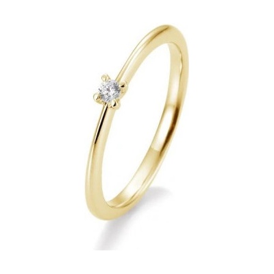 Sofia Diamonds prsteň zo žltého zlata s diamantom BE41 05632 Y