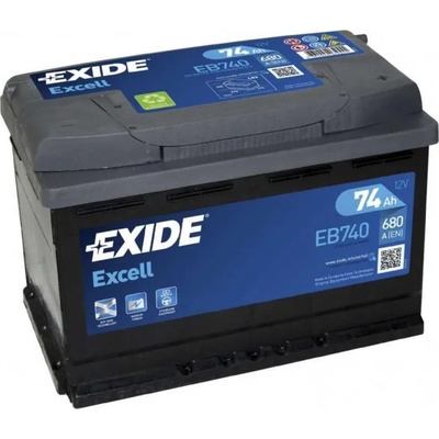 Exide Excell EB740 74Ah 680A right+ (EB740)