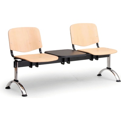 Euroseat plastová lavice do čekáren ISO, 3-sedák + stolek