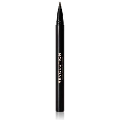 Makeup Revolution Hair Stroke Brow Pen ceruzka na obočie Dark Brown 0,5 ml